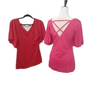 BUNDLE OF 2 Y2K top'from the 90's Pretty Rebellious , size L for both